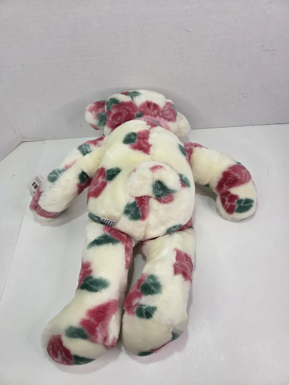 Vintage Mary Meyer Plush Teddy Bear Rosalyn White Pink Roses MINT CONDITION